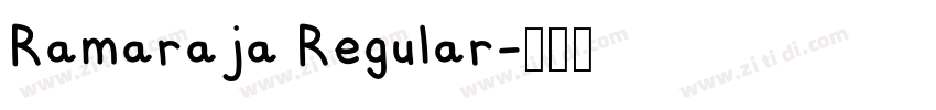 Ramaraja Regular字体转换 Ramaraja Regular字体转换
